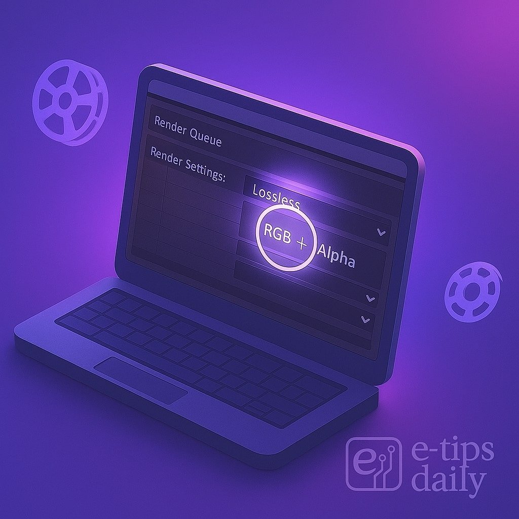 How to Export Transparent Background Videos from After Effects