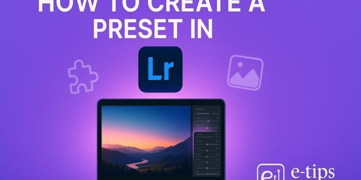 How to Create a Preset in Lightroom (Save Your Editing Style in Seconds)