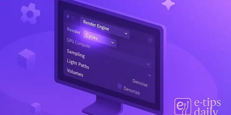 How to Render a Scene with Cycles in Blender (Fast & High-Quality Settings)