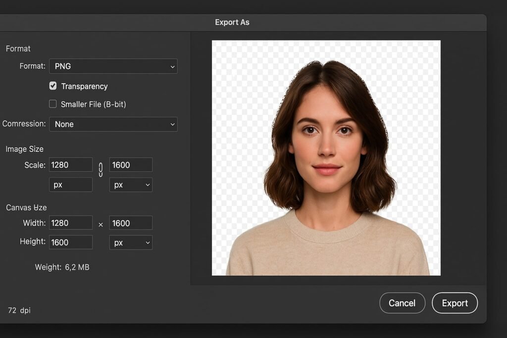 Saving an image with Transparency in Adobe Photoshop