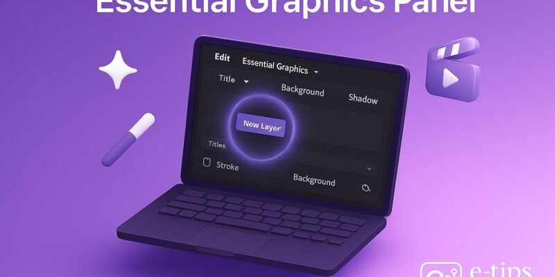Essential Graphics Panel in Premiere Pro