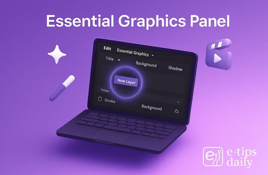 Essential Graphics Panel in Premiere Pro